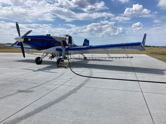 Thomas County Airport fuels Airtractor Ag Plane